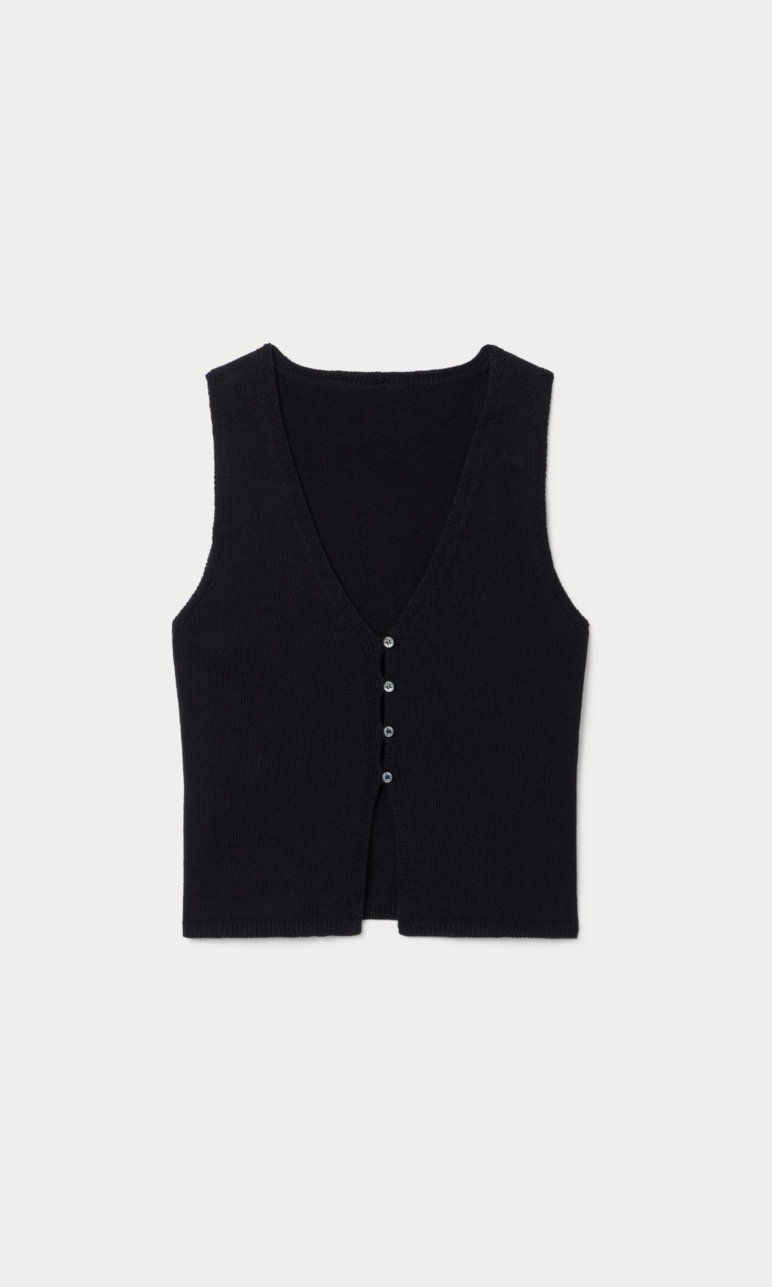 THE KNIT VEST | BLACK - Image 6