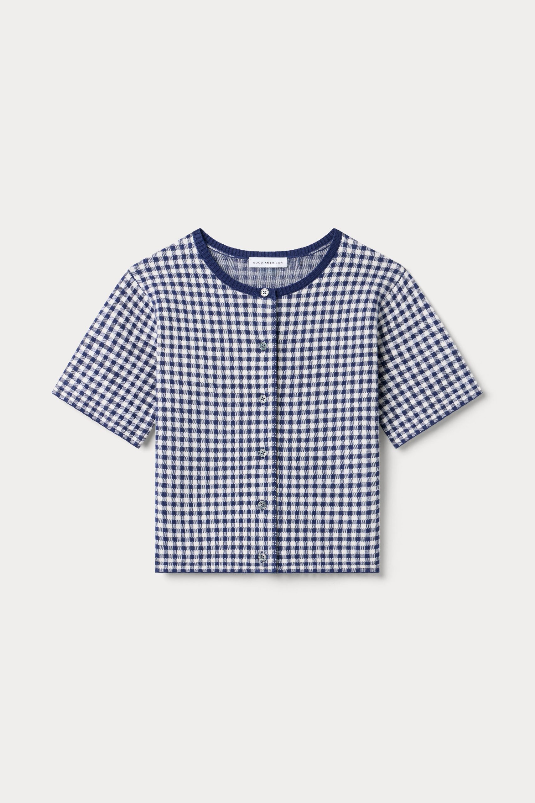 THE KEEPSAKE CARDIGAN | NAVY GINGHAM - Image 6