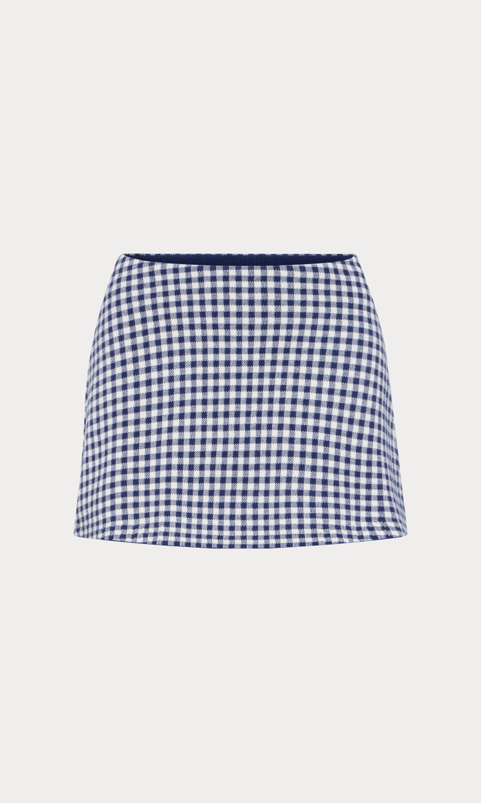 THE KEEPSAKE SKORT | NAVY GINGHAM - Image 6