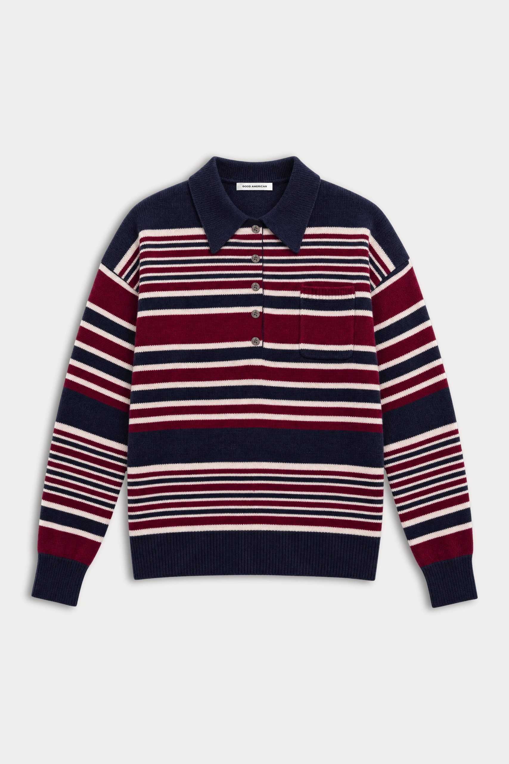 THE OVERSIZED RUGBY SWEATER | MULTI STRIPE