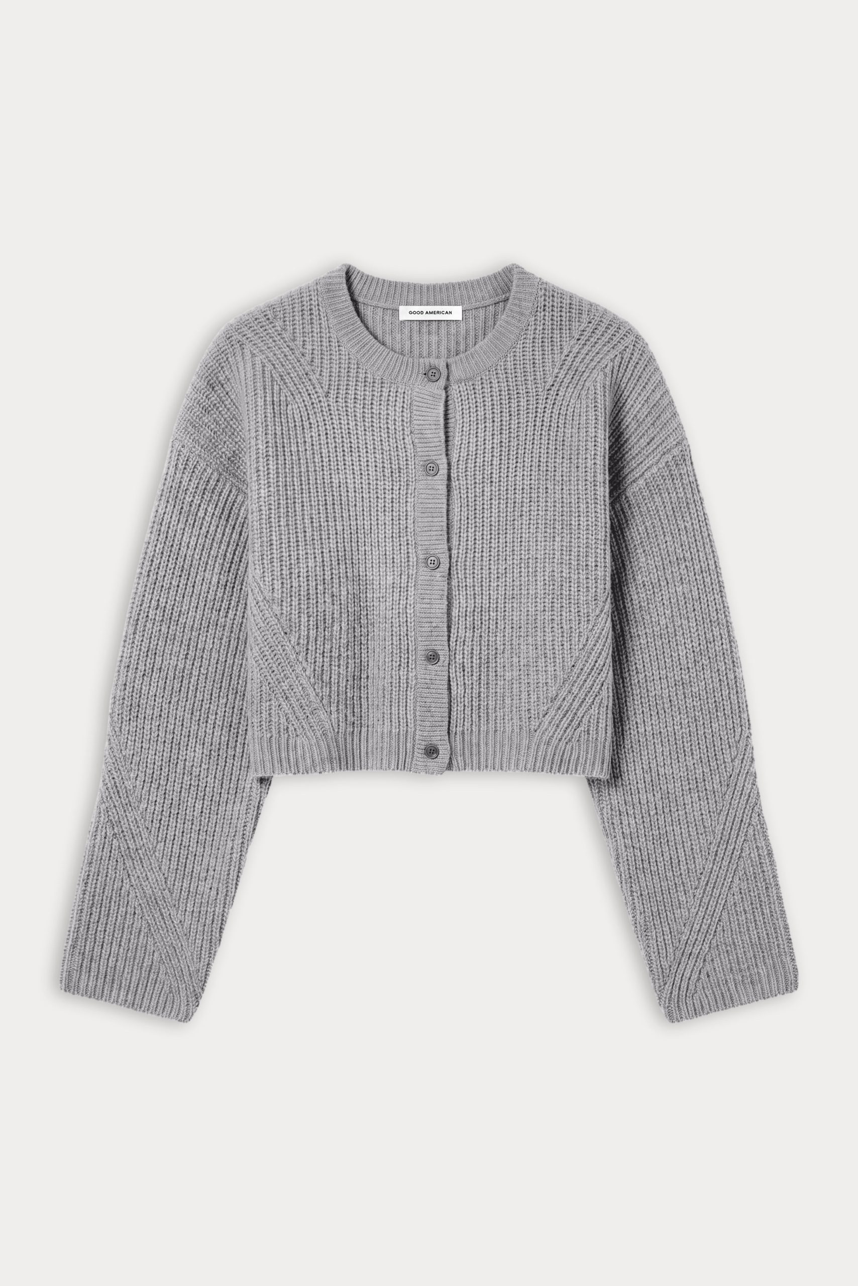 THE CHUNKY KNIT CARDIGAN | HEATHER GREY - Image 6