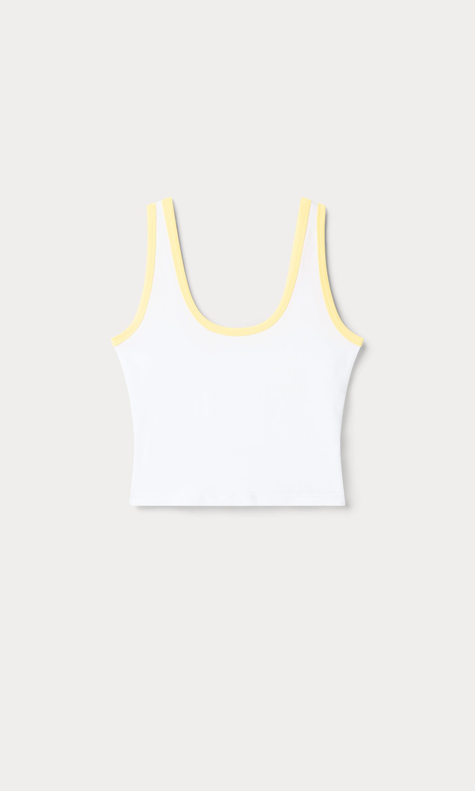 SUPER STRETCH RINGER TANK | WHITE001 - Image 6