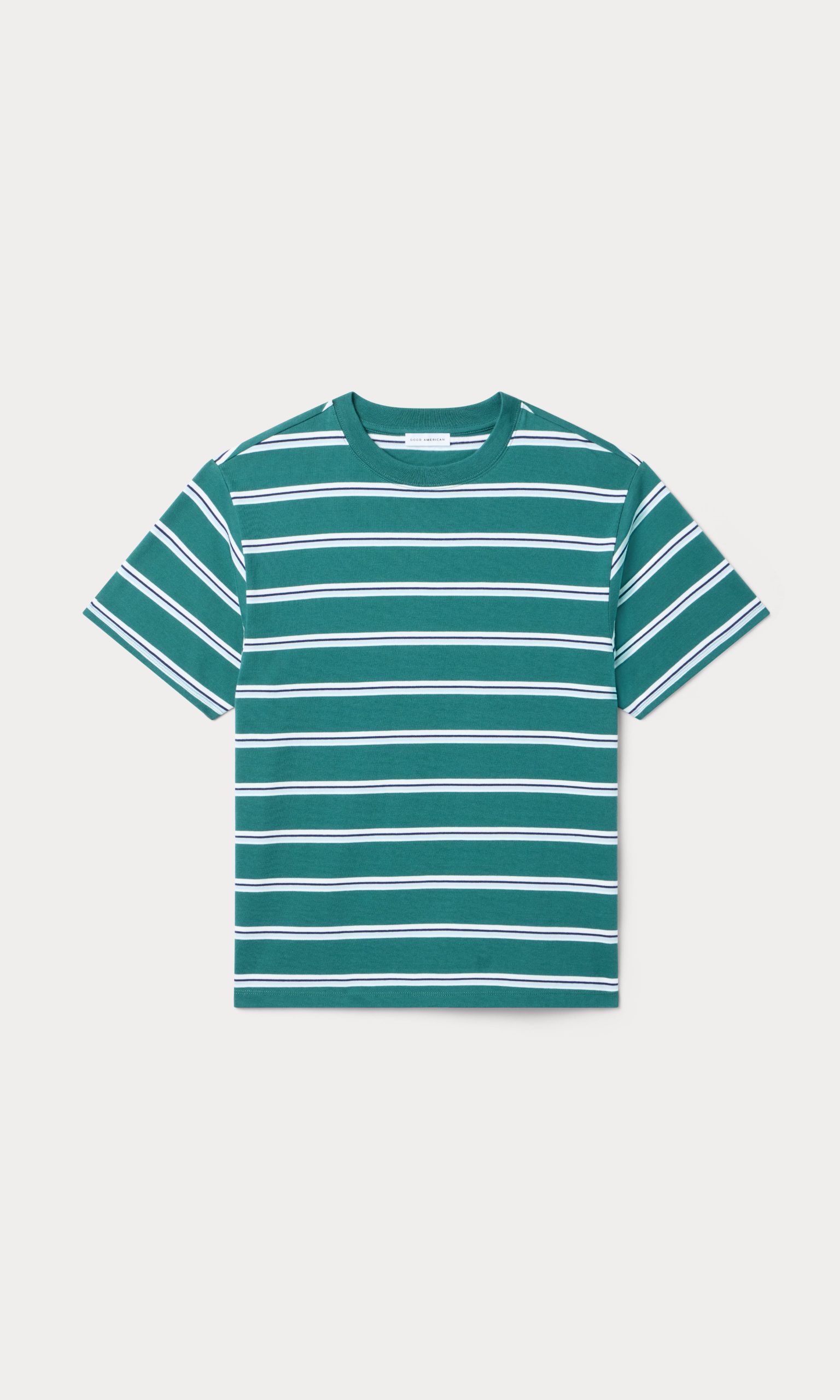 THE OVERSIZED TEE | HARBOR STRIPE DEEP TEAL - Image 5
