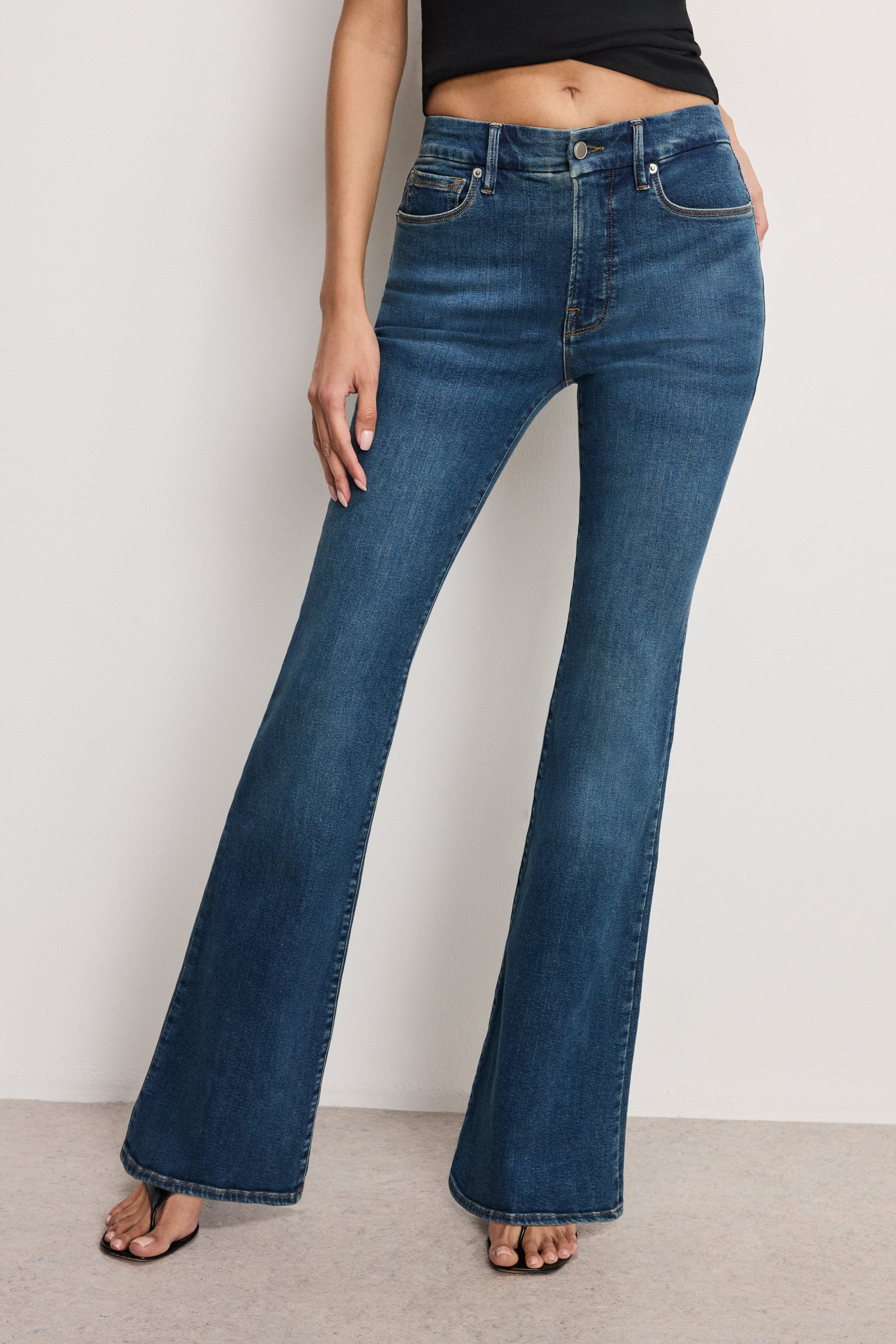 GOOD LEGS FLARE JEANS LONG | BLUE004 - Image 2