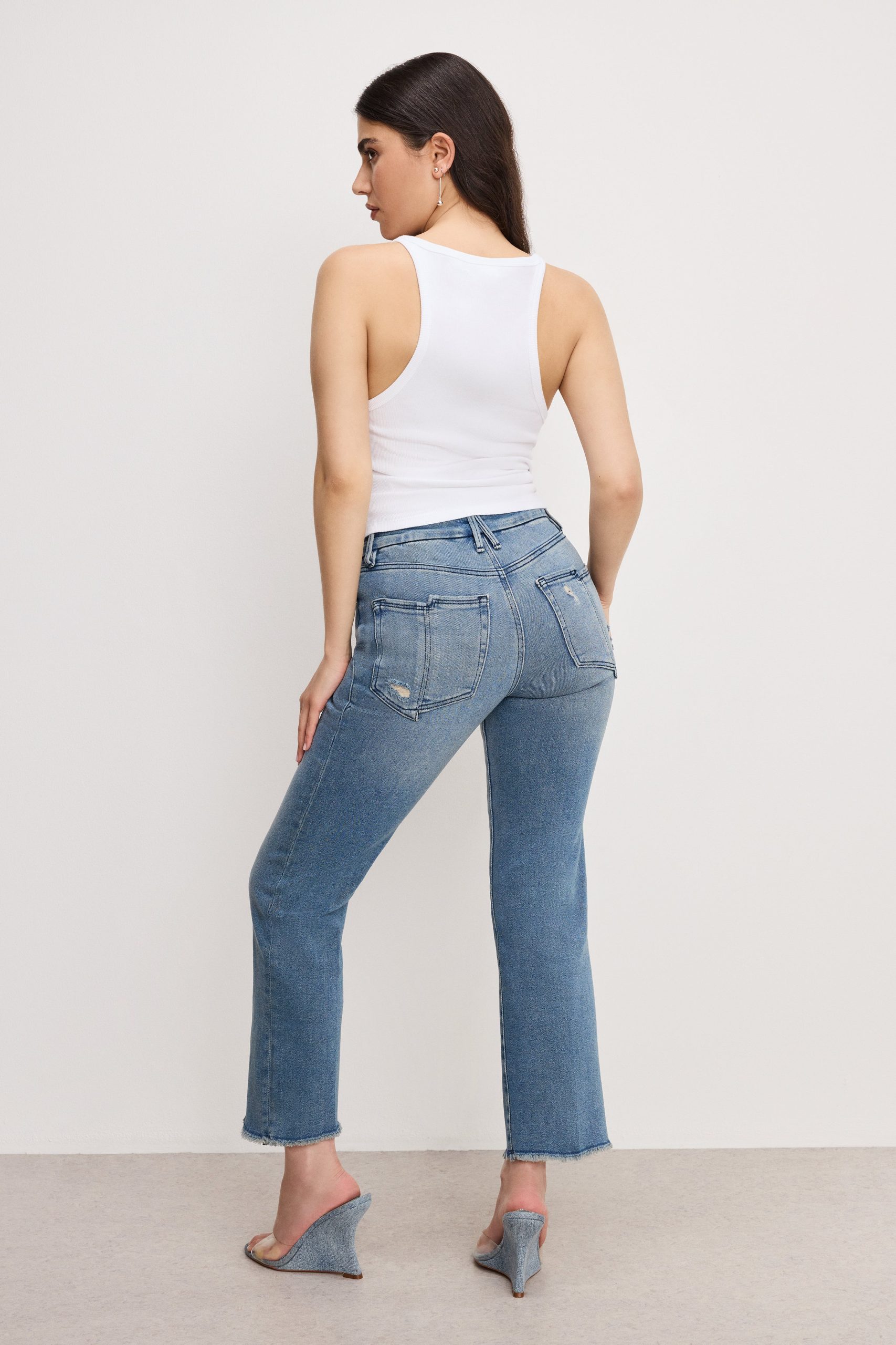 GOOD PETITE STRAIGHT JEANS | BLUE449 - Image 2