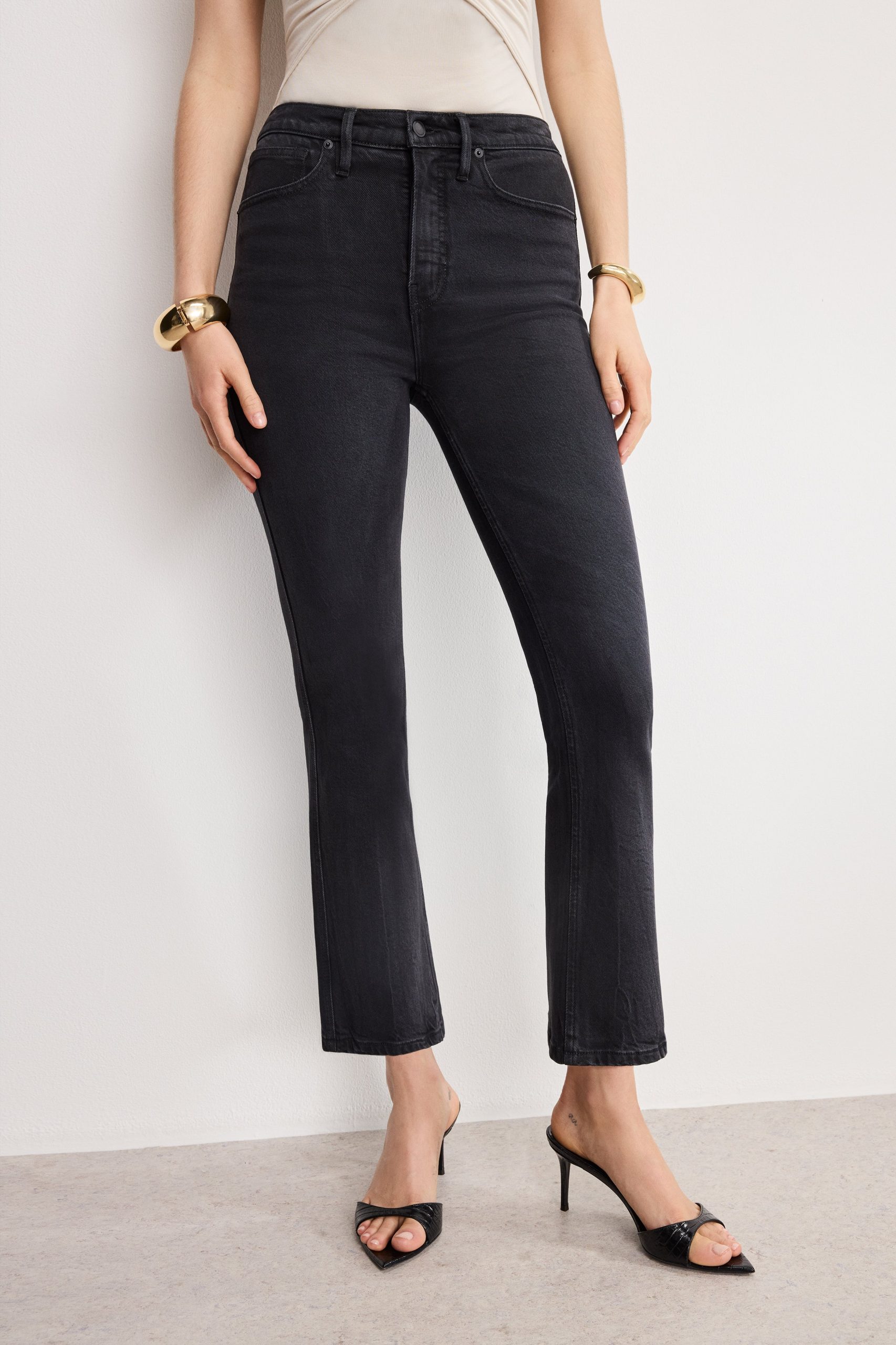SOFT TECH GOOD KICK FLARE JEANS | BLACK390 - Image 3
