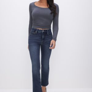 GOOD PETITE STRAIGHT JEANS | BLUE004