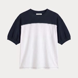 THE COLORBLOCK GYM TEE | NAVY WITH CHALK