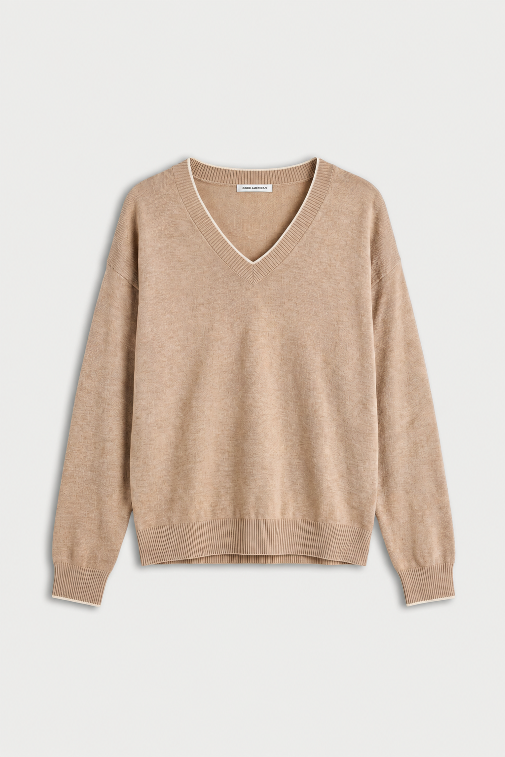 THE COZY V NECK SWEATER | DUNE MIST - Image 6